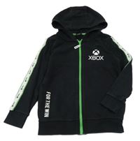 Černo-bílo-zelená propínací mikina s kapucí - Xbox 