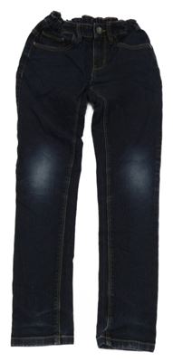 Tmavomodré skinny rifle C&A