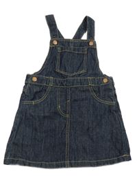 Tmavomodré riflové laclové šaty Lupilu