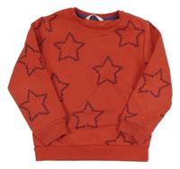 Červená mikina s hvězdami M&S