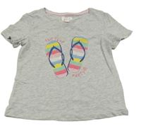 Světlešedé tričko s botami Alive