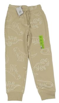 Nové - Béžové tepláky s diny Primark