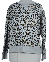 Dámská šedo-béžová vzorovaná mikina H&M