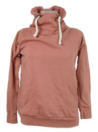 Dámská světlerůžová mikina s komínovým límcem Janina 