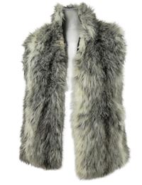 Dámská šedo-bílá kožešinová vesta Atmosphere 