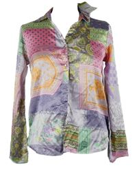 Nové - Dámská barevná vzorovaná saténová halenka Zudio