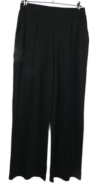 Dámské černé volné kalhoty s puky Peacocks 