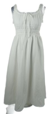 Dámské bílé milkmaid midi šaty Shein 