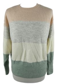 Dámský barevný pruhovaný svetr H&M