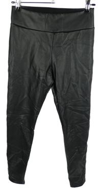 Dámské černé koženkové tregíny Calzedonia 