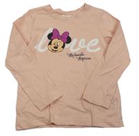 Světlerůžové triko s Minnie Disney