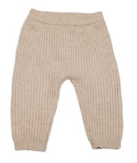 Světlerůžové žebrované pletené kalhoty George