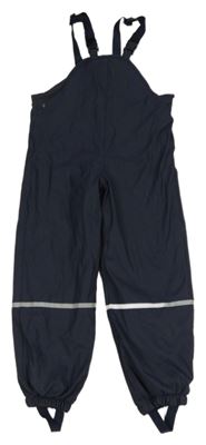 Tmavomodré nepromokavé podšité lacláče s proužkem Lupilu