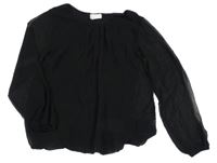 Černá šifonová halenka