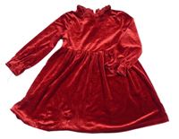 Červené sametové šaty Dunnes