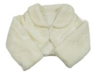 Smetanové kožešinové bolerko 