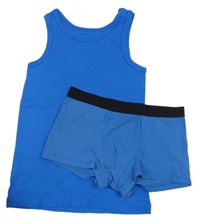 2set - modré tílko + modré boxerky 