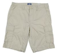 Béžové plátěné cargo kraťasy Jack&Jones