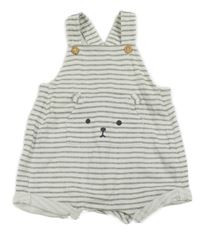 Bílo-šedé laclové kraťasy se zvířátkem H&M
