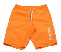 Neonově oranžové plážové kraťasy C&A