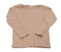 Světletůžové žebrované triko Topolino