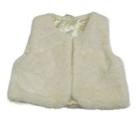 Smetanová chlupatá podšitá vesta Pep&Co