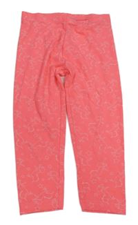 Neonově růžové crop legíny s jednorožci Primark