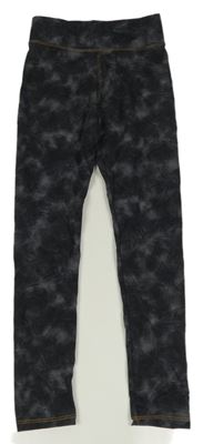 Tmavošedé batikované legíny 