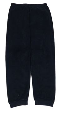 Tmavomodré sametové tepláky M&S