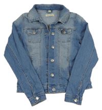 Modrá riflová bunda 