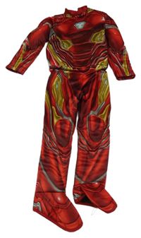 Kostým - Červeno-žlutý vycpaný overal - IRON MAN