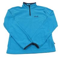 Modrá fleecová mikina Jack Wolfskin