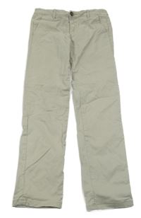 Světlebéžové plátěné chino kalhoty Mango