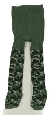 Khaki-army punčocháče 