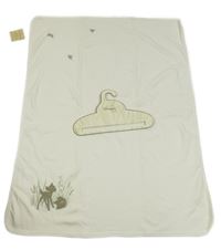 Nové - Smetanová bavlněná deka s Bambim Disney