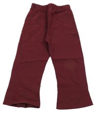 Mahagonové flare kalhoty 