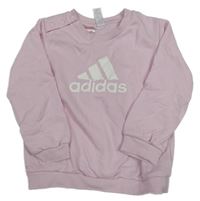 Světlerůžová mikina Adidas
