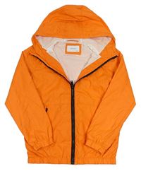 Oranžová šusťáková jarní bunda s kapucí Reserved