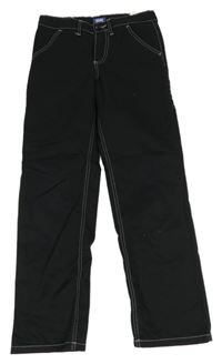 Černé pracovní kalhoty Jack&Jones 