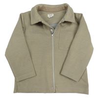 Béžová propínací mikina s límečkem River Island