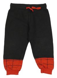 Tmavošedo-červené tepláky se Spider-manem H&M