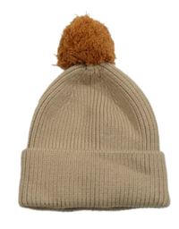 Pudrová čepice s bambulí H&M vel. 128/146