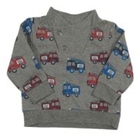 Šedá mikina s auty Topomini 
