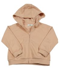 Světlerůžová propínací mikina s kapucí C&A