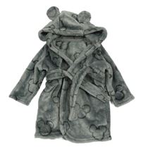 Šedý chlupatý župan s Mickeym a kapucí George