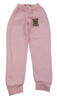 Světlerůžové tepláky s logem Moschino