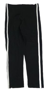 Černé legíny s proužky 