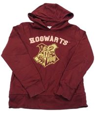 Vínová mikina s potiskem a kapucí - Harry Potter