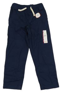 Nové - Tmavomodré plátěné kalhoty Wonder Nation