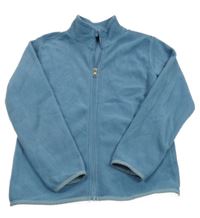 Modrá fleecová propínací mikina s rolákem Tissaia